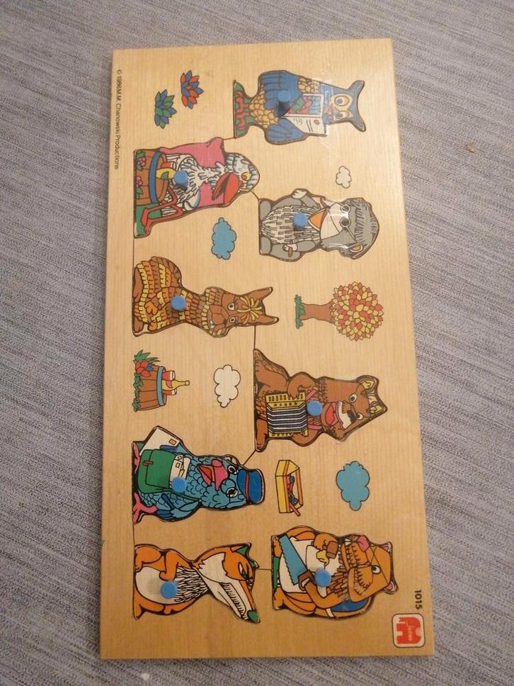 Houten jaar 1986 Chanowski productions- Vintage Speelgoed, Kinderen en Baby's, Speelgoed | Kinderpuzzels, Gebruikt, 2 tot 4 jaar