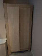 Massief eiken kledingkast, Huis en Inrichting, Kasten | Kledingkasten, Ophalen, Gebruikt, 100 tot 150 cm, Eikenhout