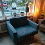 Blauw/groene Loveseat, Huis en Inrichting, Fauteuils, Ophalen, Minder dan 75 cm, Zo goed als nieuw, 75 tot 100 cm