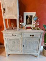 Brocante Dressoir Marmer Commode White Wash, Ophalen, Xx, Zo goed als nieuw, X