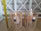 2 rattan waxinelichthouders van riviera maison, Huis en Inrichting, Verzenden, Overige materialen, Minder dan 25 cm