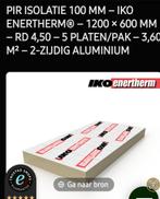 IKO Enertherm pir isolatie! 5 plaaten in een pak 3,6 m2, Doe-het-zelf en Verbouw, Isolatie en Afdichting, Nieuw, Ophalen of Verzenden
