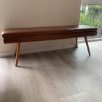 Eetkamerbankje cognackleurig, Huis en Inrichting, Ophalen, Zo goed als nieuw, Tweepersoons, Minder dan 150 cm