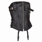 Echt leren corset model 08 in xs t/m 6xl, Kleding | Dames, Ophalen of Verzenden, Body of Korset, Zwart