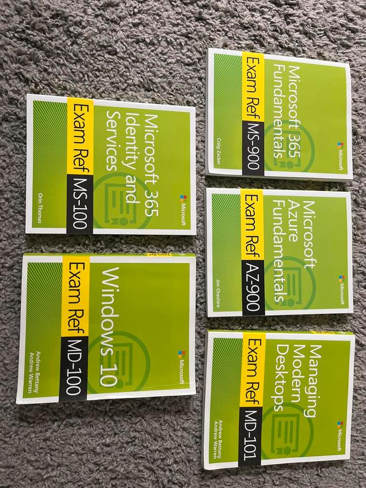 5 Microsoft Exam Ref Boeken - Los verkrijgbaar!, Boeken, Studieboeken en Cursussen, Zo goed als nieuw, Niet van toepassing, Beta