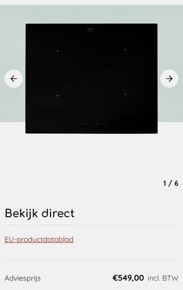 Nieuwe pelgrim inbou Inductiekookplaat, 60 cm breed IK1264 beschikbaar voor biedingen