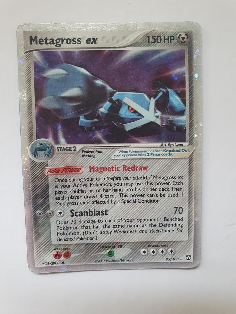 Metagross ex 95/108 holo pokemon kaart, Ophalen of Verzenden, Zo goed als nieuw