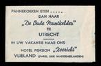 suikerzakje 479 De Oude Muntkelder te Itrecht, Verzamelen, Suikerzakjes, Ophalen of Verzenden, Nederland