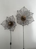 Te koop: 2 mooie Wandlampen, bloem model., Ophalen of Verzenden, Nieuw, Metaal
