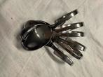 6 roestvrijstalen amuselepels, Ophalen, Zo goed als nieuw, Rvs of Chroom