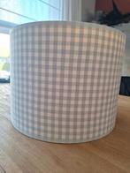 Leuke blauw-wit geruite lampenkap, 25 tot 50 cm, Rond, Ophalen of Verzenden, Wit