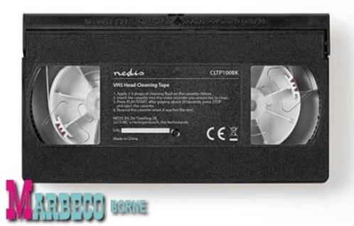 VHS reinigingscassette, Videoband VHS-koppen incl. 20 ml, Cd's en Dvd's, VHS | Film, Nieuw in verpakking, Overige genres, Alle leeftijden