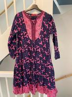 PAARS FLORAL KATOEN LANG JURK, MAAT; L/XL, Kleding | Dames, Paars, Maat 46/48 (XL) of groter, Ophalen of Verzenden, Zo goed als nieuw