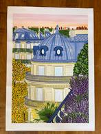 Clara Panetier - ‘Toits de paris’ gesigneerd en genummerd, Antiek en Kunst, Kunst | Litho's en Zeefdrukken, Ophalen of Verzenden