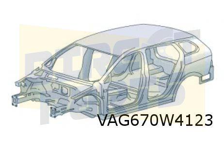 Volkswagen Golf VIII (2/20-) achterscherm Links (Variant) Or, Auto-onderdelen, -, -, Nieuw, Spatbord