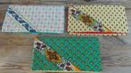 SALE 3 Franse vintage stoffen etuitjes, provencaals motief, Ophalen of Verzenden