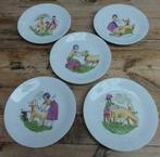 Nog 4 Franse ( kaas) bordjes, 2 x koe, 2 x schaap, Gebruikt, Ophalen of Verzenden, Bord(en), Overige stijlen