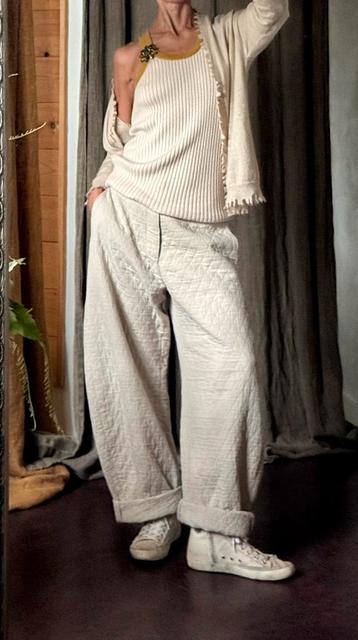 Uma wang vib padded broek waanzinnig model greige 38 m beschikbaar voor biedingen