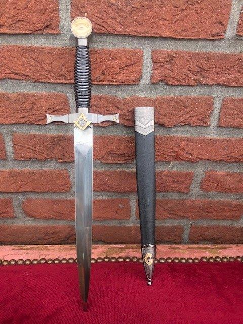 fraaie vrijmetselaars dolk/ ritueel gebruik?, Verzamelen, Militaria | Algemeen, Overige soorten, Mes of Dolk, Overige gebieden