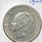 WILHELMINA RIJKSDAALDER  1940 ZILVER TOP, Postzegels en Munten, Munten | Nederland, Zilver, 2½ gulden, Koningin Wilhelmina, Losse munt