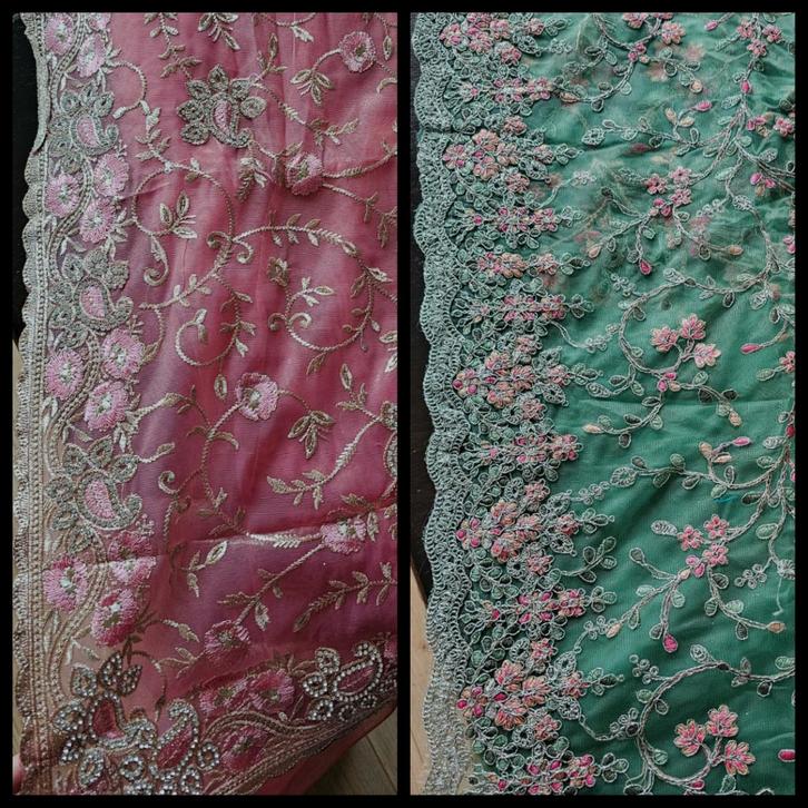 Sari/saree, Kleding | Dames, Gelegenheidskleding, Nieuw, Overige typen, Maat 38/40 (M), Roze, Ophalen of Verzenden
