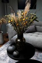 Mooi boeket droogbloemen, geel & naturel, Ophalen of Verzenden, Nieuw