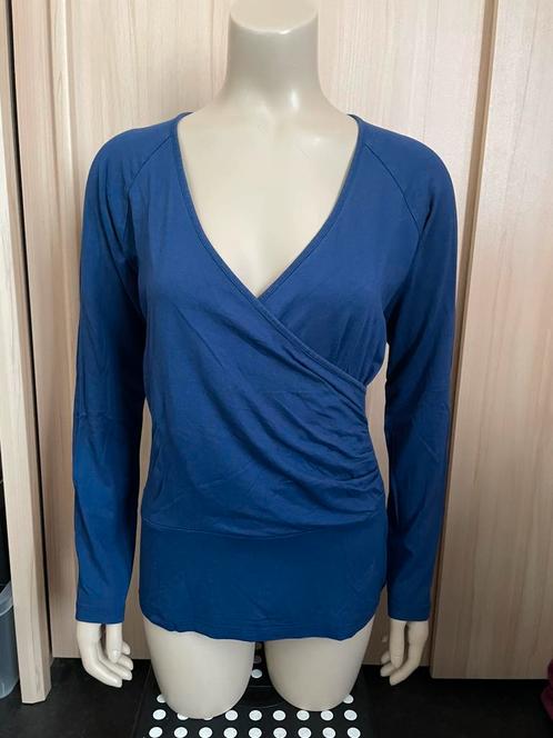 King louie overslag trui top blauw paars 38 m, Kleding | Dames, Truien en Vesten, Gedragen, Blauw, Ophalen of Verzenden