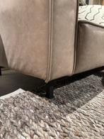 Nieuw showroommodel bank met chaise longue - Leder Rugby Sto, 250 tot 300 cm, Nieuw, Leer, Ophalen of Verzenden