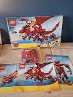 Lego creator 6751 fiery legends rode draak, Ophalen of Verzenden, Zo goed als nieuw, Complete set, Lego