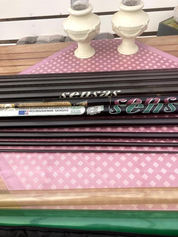 Te Koop SENSAS HENGEL  624 -  11.5 lang, Watersport en Boten, Hengelsport | Witvissen, Gebruikt, Vaste hengel, Ophalen