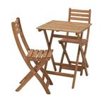 Balkonstoeltjes IKEA Askholmen 2 stuks!, Tuin en Terras, Tuinsets en Loungesets, Nieuw, Stoel, Tuinset, Hout