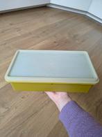 Vintage Tupperware Bewaardoos Groot Retro groen olijf kaki, Ophalen of Verzenden, Gebruikt, Crème, Bak of Kom