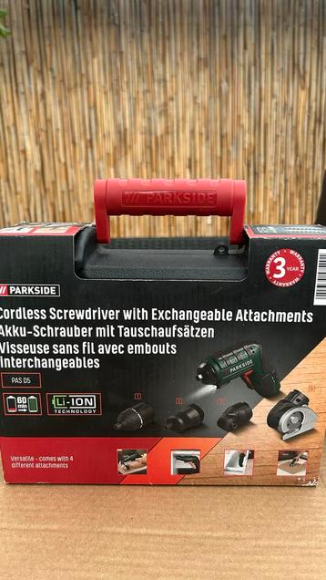 Parkside 4v accu schroevendraaier beschikbaar voor biedingen