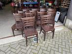 Donkerbruine café bar bistro mancave kantine stoelen, Gebruikt, Bruin, Ophalen of Verzenden, Vijf, Zes of meer stoelen