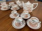 Puntgaaf theeservies Furnivals Quail, Huis en Inrichting, Keuken | Servies, Ophalen of Verzenden, Zo goed als nieuw, Porselein