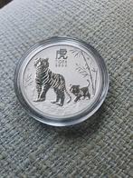 Lunar 3- Jaar van de Tijger 2022/ 1/2 oz., Ophalen of Verzenden, Losse munt, Zilver