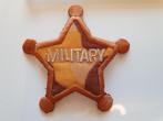 Leger army military badge koper ster strijkapplicatie #2743, Hobby en Vrije tijd, Naaien en Fournituren, Ophalen of Verzenden