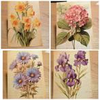 Ansichtkaarten lente snailmail journal ephemera 4x, Ophalen of Verzenden, Nieuw, Overige thema's, Overige typen