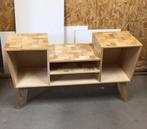 Vintage-look audiomeubel, massief hout, Ophalen, 100 tot 150 cm, Zo goed als nieuw, Minder dan 100 cm