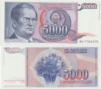JOEGOSLAVIE 1984 5000 dinara #93 UNC, Verzenden, Joegoslavië, Los biljet