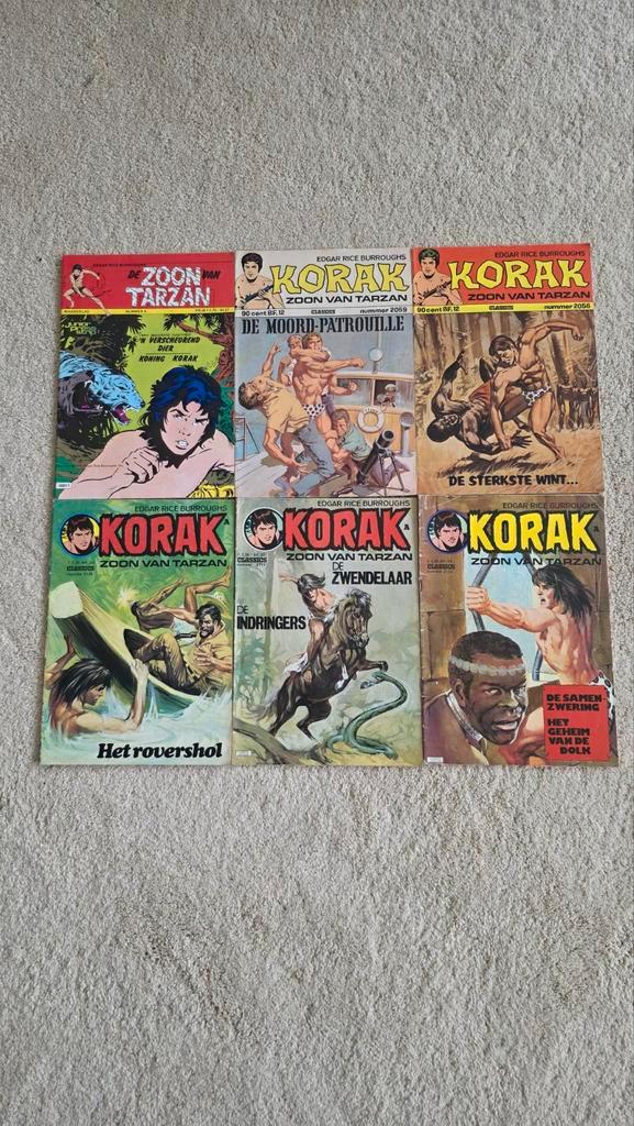 Korak, Zoon van Tarzan - Collectie Stripboeken, Boeken, Stripboeken, Gelezen, Meerdere stripboeken, Ophalen of Verzenden