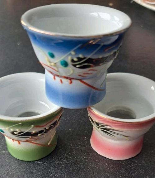 Japanse magic eye sake kopjes, Antiek en Kunst, Antiek | Porselein, Ophalen of Verzenden