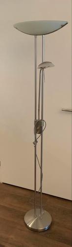 Vloerlamp / staande lamp Halogeen met leeslampje, Huis en Inrichting, Lampen | Vloerlampen, 150 tot 200 cm, Gebruikt, Ophalen