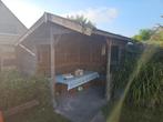Houten Tuinhuis met Overkapping, Tuin en Terras, Ophalen, 250 tot 500 cm, Blokhut, Hout