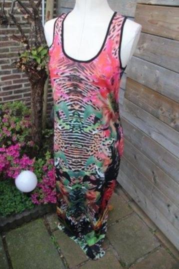 Jurk gekleurd Geisha mt S Maxi dress Vaste prijs beschikbaar voor biedingen