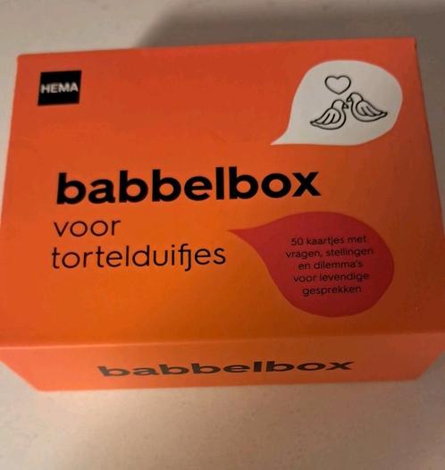 Babbelbox voor tortelduifjes | kaartspel voor stellen, Hobby en Vrije tijd, Gezelschapsspellen | Kaartspellen, Nieuw, Ophalen of Verzenden