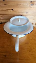 Bedpan/ ondersteek emaille, Antiek en Kunst, Antiek | Emaille, Ophalen