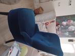 Ikea fluwelen stoel, Ophalen, Blauw, Zo goed als nieuw, Eén