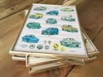 4 posters Renault-auto’s 1937 tm 1980, Met lijst, Ophalen of Verzenden, A1 t/m A3, Overige onderwerpen