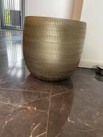 Plantenpot binnen goud, Tuin en Terras, Bloempotten, Ophalen, Rond, Binnen, Zo goed als nieuw